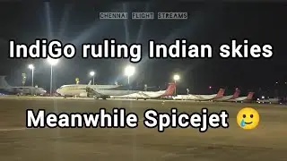 SPICEJET lacks SPICE completely | [4K30Fps] video | Chennai airport view | grounded aircrafts.