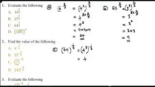 2024 GCE Maths Paper 1 Questions: Laws of indices
