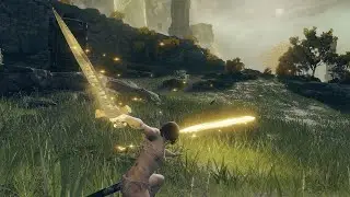 Elden Ring Miquellan Knight's Sword Max Upgraded Combat Gameplay