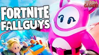 Fall Guys in Fortnite!? - Fortnite Fall Guys Gameplay! - Zebra's Fortnite Fun