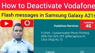 How To Stop Vodafone Flash Messages In Samsung Galaxy A21s || Vi Flash message Deactivate on Samsung