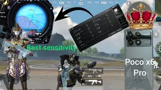 Poco x6 pro New Update 3.3🔥Best sensitivity Code pubg mobile