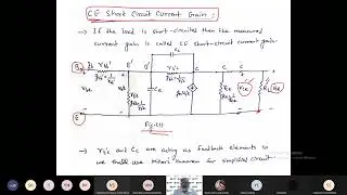 Lecture 41: CE short circuit current gain of a Hybrid π-Model
