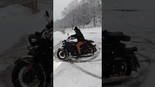 Chang Jiang 650B in Snow Gespann Side Car Ural Drift
