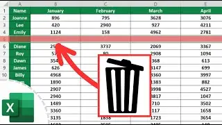 How to Delete Row in Excel