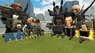 NEW SKIBIDI DUMPSTERS ARMY VS ALL SKIBIDI TOILET 1-65 in Garry's Mod