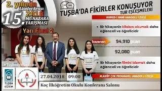 Tuşba Belediyesi 509 | Münazara-15 | 󠅟Alaköy Çok Programlı 92,08 ↔ 94,91 Ahmed-I Hani | 27.04.2018