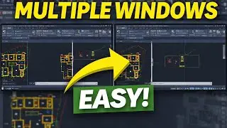 How to Open & Work in Multiple Windows in AutoCAD | Split Screen AutoCAD Tutorial 2025
