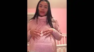 Beautiful Latina Pregnant Belly 