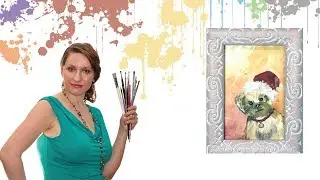 Как нарисовать собаку гуашью или акрилом