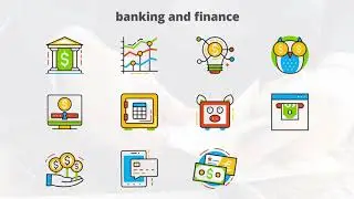 Banking and Finance - Flat Animated Icon | After Effects Templates - Motion Array
