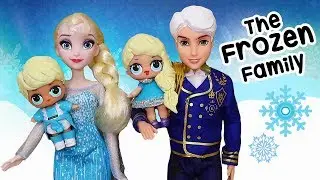 Frozen Elsa Family with Custom Dolls | Toys and Dolls Play for Kids