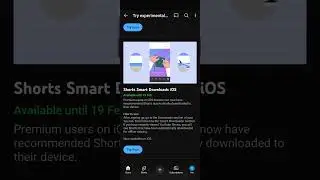 New Experimental features on YouTube premium 