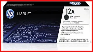 Original HP 12A Black Toner Cartridge | Works with HP LaserJet 1010, 1020, 3015, 3020, 3030, 3050