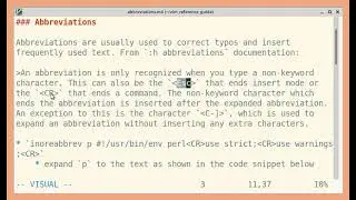 Customizing Vim: Abbreviations