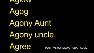 Positive words That Start with A | Positive words starting with A