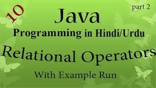 operator in java | Relational Operators