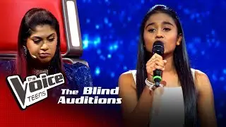 Imasha Nethmi | Kandulu Hela (කඳුළු හෙලා) | Blind Auditions | The Voice Teens Sri Lanka