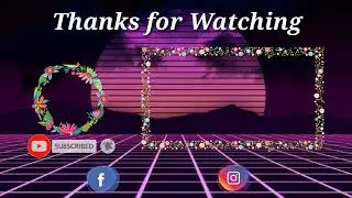 FREE OUTRO RETRO STYLE TEMPLATE [No Text]  | 1st Outro