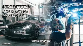 WE STRAIGHT PIPED THIS W204 C63 AND GAVE IT A CUSTOM STAGE 2. *SOUND WARNING*