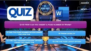 Lets Try MS Word Quiz Game | #wepptutorials #mswordquiz #quizgames #learnmsword #quiz
