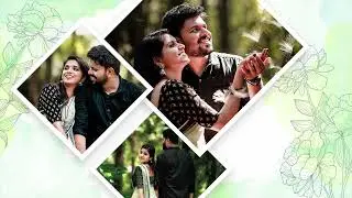 couple photo & photo album frame green screen