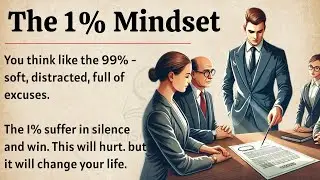The 1% Mindset || Learn English Through Motivational Lesson || Graded Reader || Listening Practice✅️