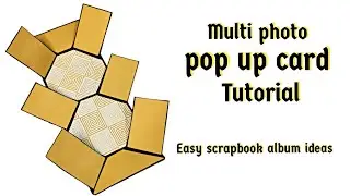 DIY Multi photo Pop-up card tutorial |how to make pop up card | easy pop up card making 
