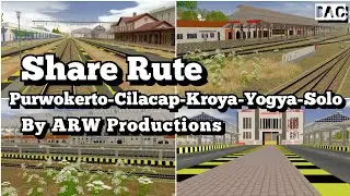 SHARE Rute Purwokerto - Cilacap - Kroya - Yogya - Solo By ARW Productions | Trainz Simulator Android