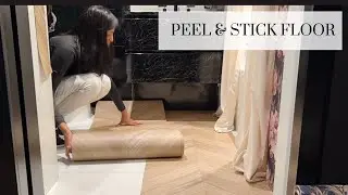 DIY FLOOR Using Peel and Stick Tiles