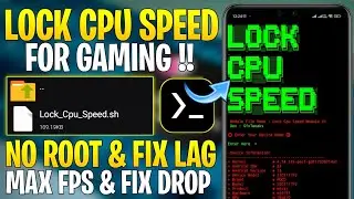 How To Lock CPU Clock Speed For Gaming and Performance : No Root | Stable FPS & Performance !!
