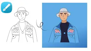 Coloring Digital Art Sketch in Infinite Design | PART 2