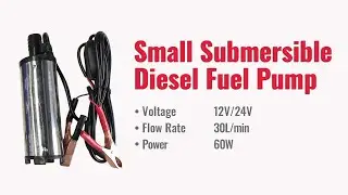 Small Portable Electric Refueling Tool 12V/24V Diesel Kerosene Fuel Submersible Pump