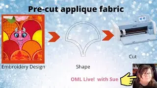 OML Embroidery Live! Cutting fabric for quilt blocks with the Brother Scan N Cut
