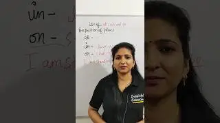 Use of at ,in and on  #youtubeshorts #shortvideo #englishgrammar
