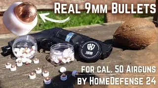 'Real 9mm Bullets' for Airguns [cal.50] - Showcase & Test
