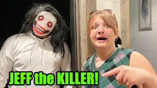 JEFF the KiLLER in OUR CABIN in the WOODS!