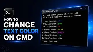 How to change text color in CMD | 2026