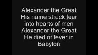 Iron Maiden - Alexander The Great Lyrics