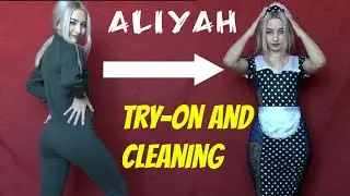 New Maid outfit. Try-on and cleaning with Aliyah