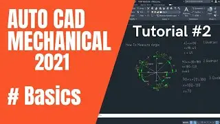 How to measure angles and use Circle Command in Auto Cad Mechanical 2021 in hindi? | AutoCADTutorial
