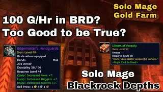 BRD Gold Farm - Is It Really 100 Gold Per Hour? Too Good to Be True? Let's Put It to the Test!
