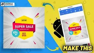 Sale vector banner graphic design tutorial on pixellab | AMAZINGPLAY