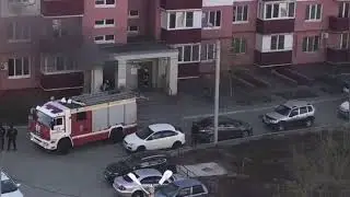 На улице Ленина случился пожар