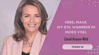 Here, maak my stil wanneer ek moeg voel | Liesel Krause-Wiid | Voelgoed Geloof MENTOR