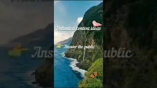 Unlimited Content Ideas For SEO ? 