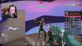Kyedae reacts to Jett's ace with the Origin vandal and says 
