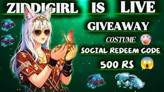 GIVEAWAY 🎁 COSTUME 500 KA  REDEEM CODE 😱 1k LIKE COMPLETE GUYS COSTUME CHALLENGE GIRLS VS BOY'S