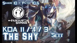 IG The Shy SETT vs IRELIA Top - Patch 10.6 KR Ranked
