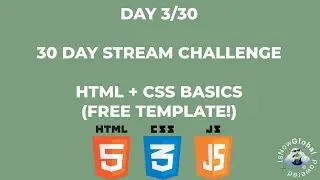 GOING OVER HTML+CSS BASICS!| DAY 3/30 | 30 DAY STREAM CHALLENGE | HTML + CSS|